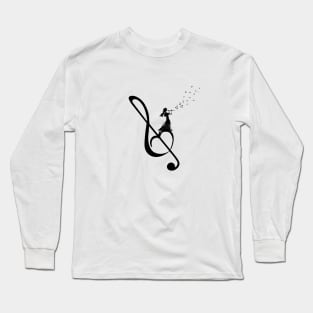 The girl fluting on the Sol Long Sleeve T-Shirt